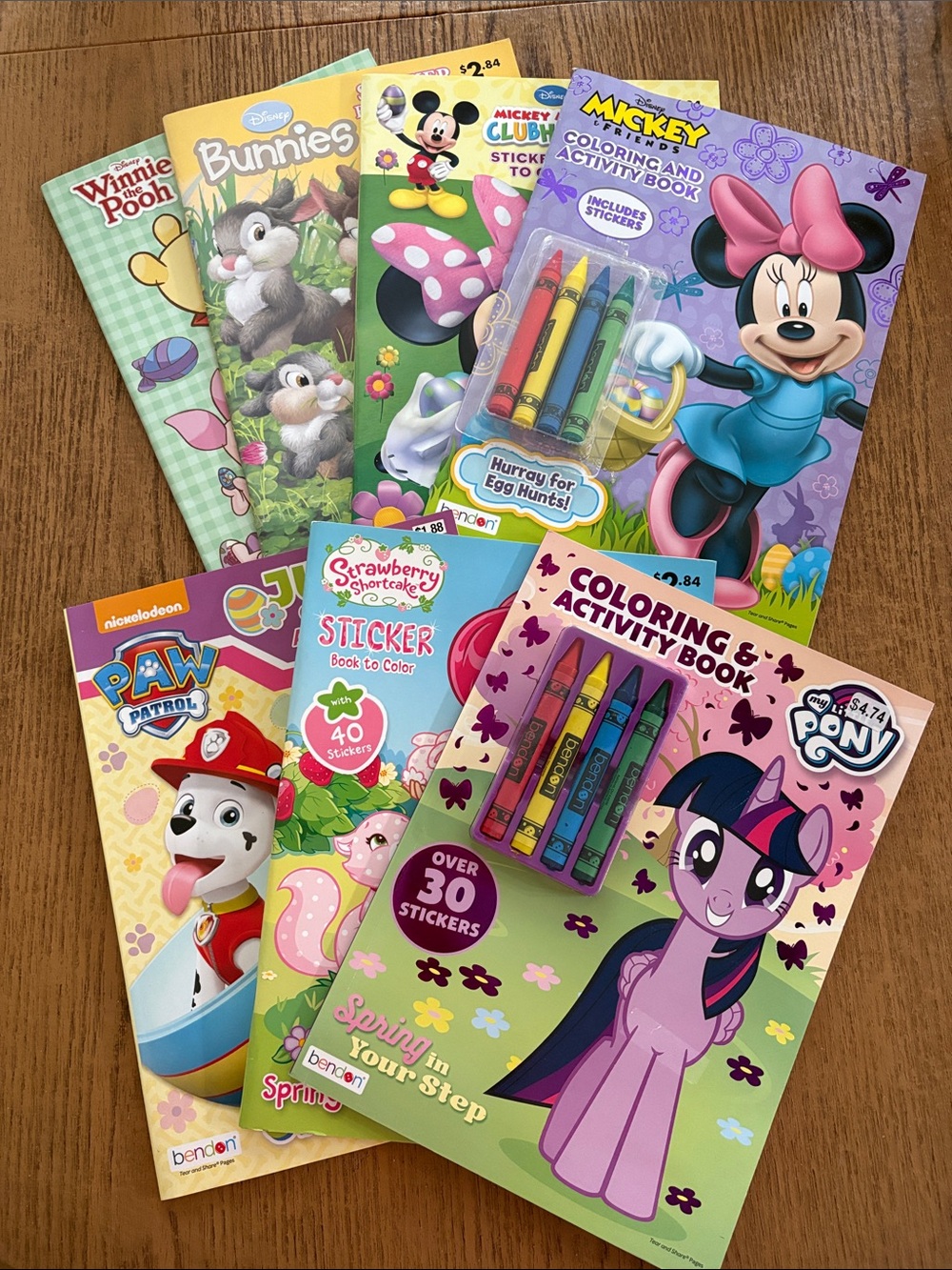 Set of 7 Coloring & Activity Books